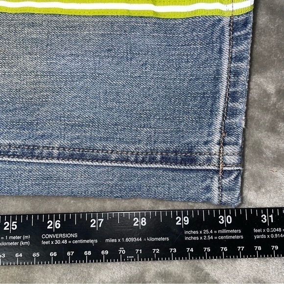 Zumies Ninth Hall Rogue Reflective Side Fluorescent Stripe Skinny Jeans Size 28 - Picture 8 of 8